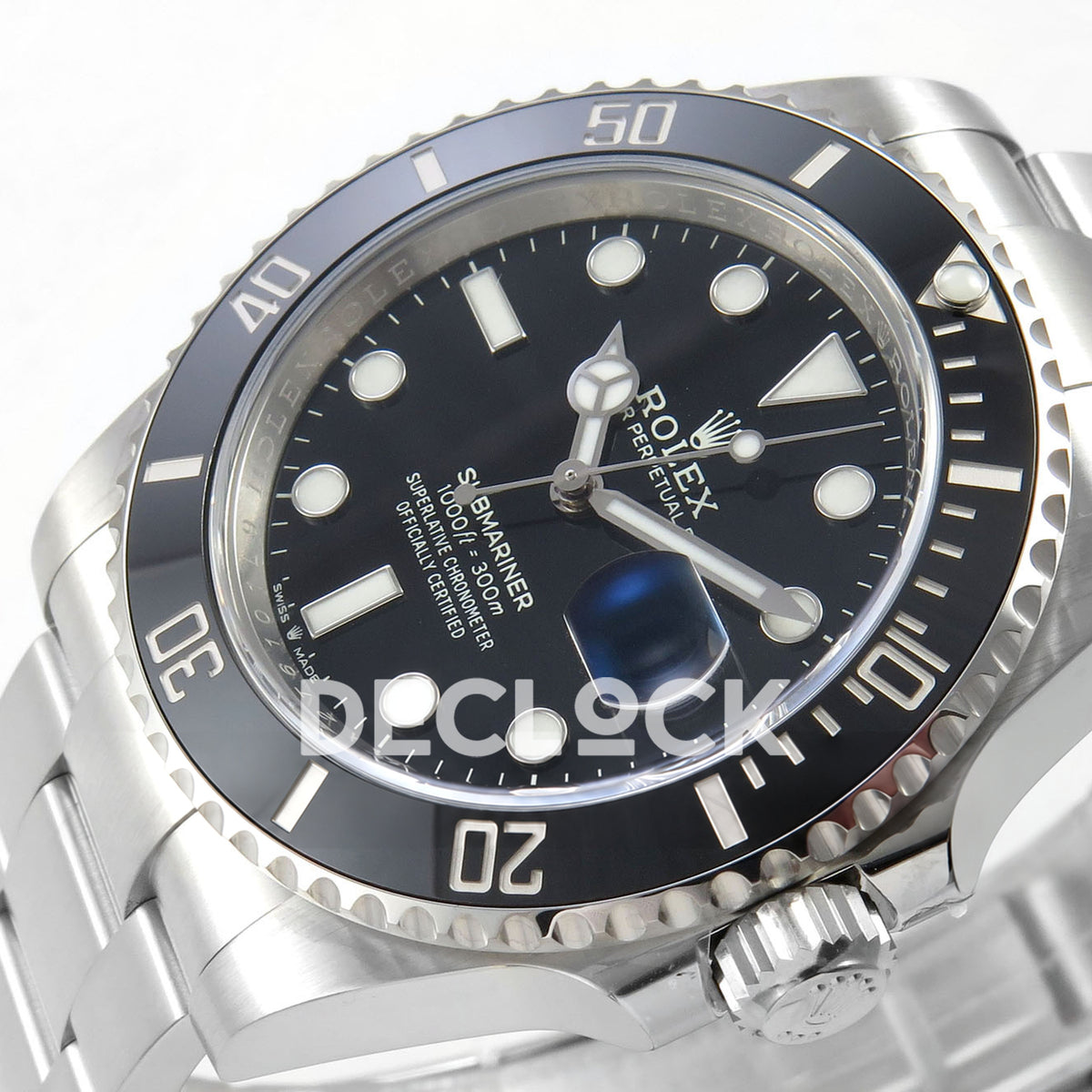 Rolex Submariner 126610LN 41mm VF Black Ceramic DD3235 replica - dial angle right