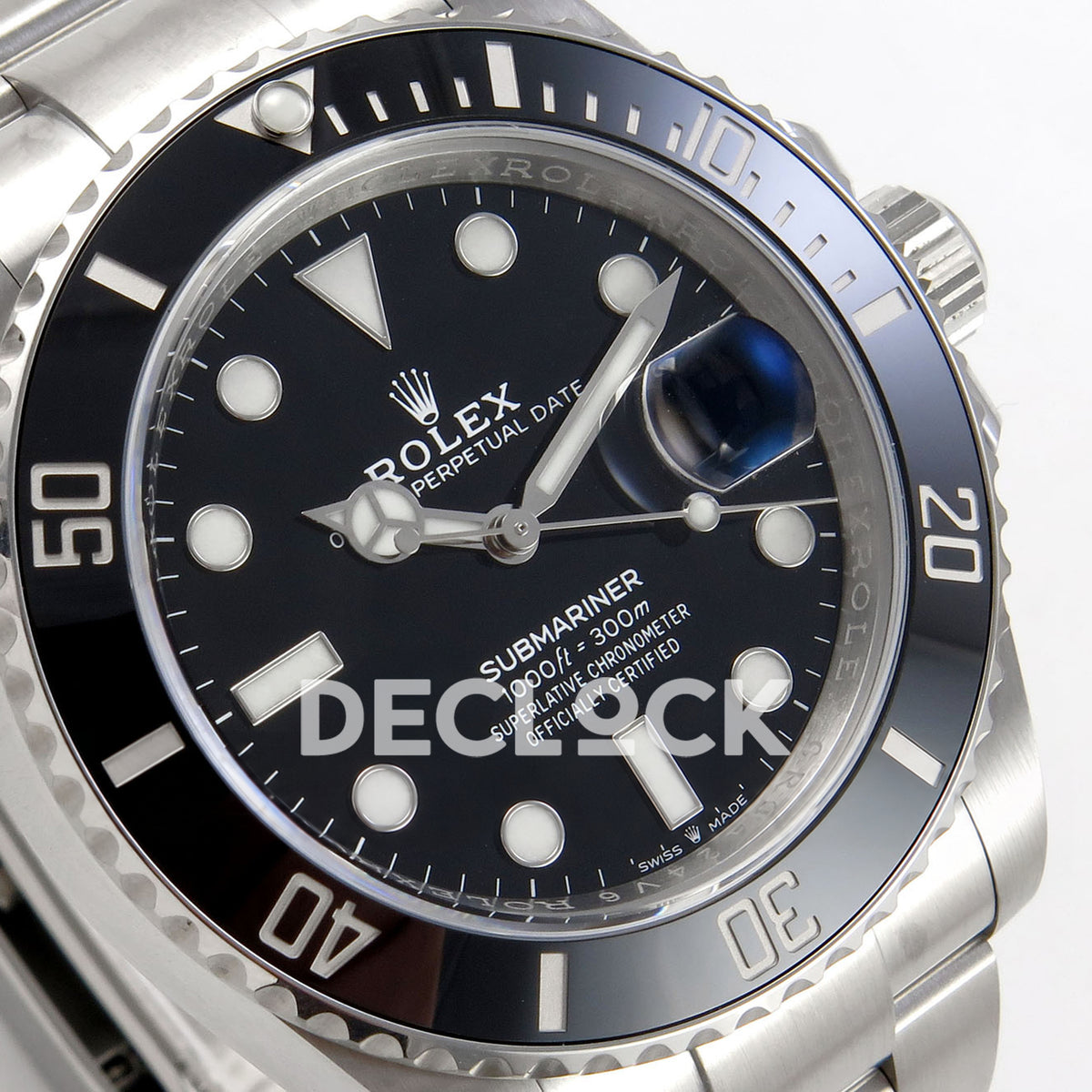 Rolex Submariner 41mm 126610LN ARF Black Dial DD3235 replica - dial angle left