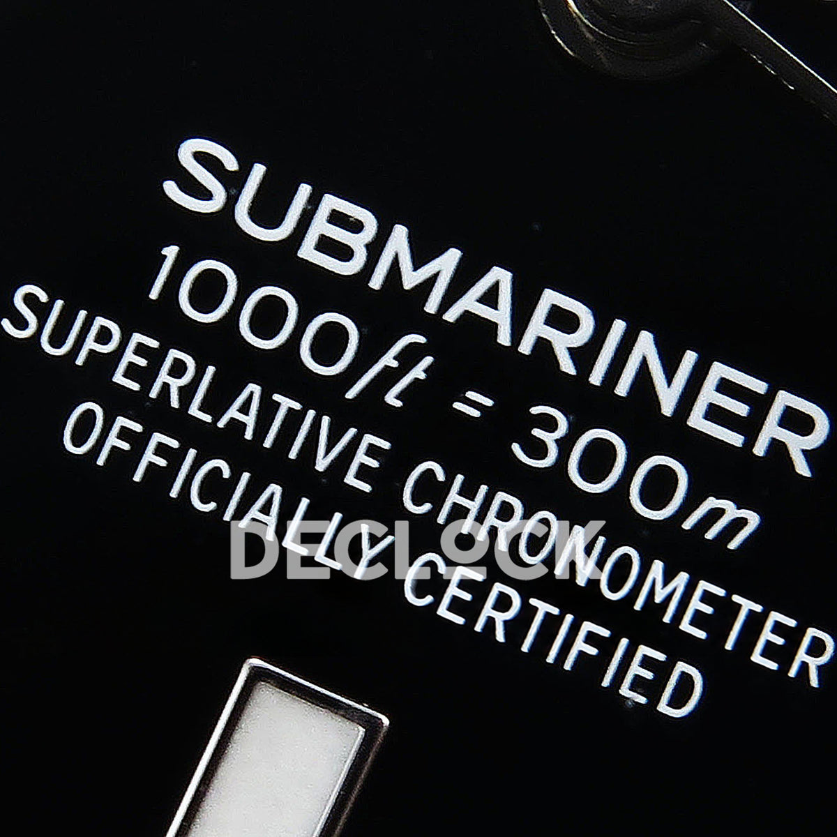 Rolex Submariner 126610LN Clean Factory VR3235 - dial inscriptions