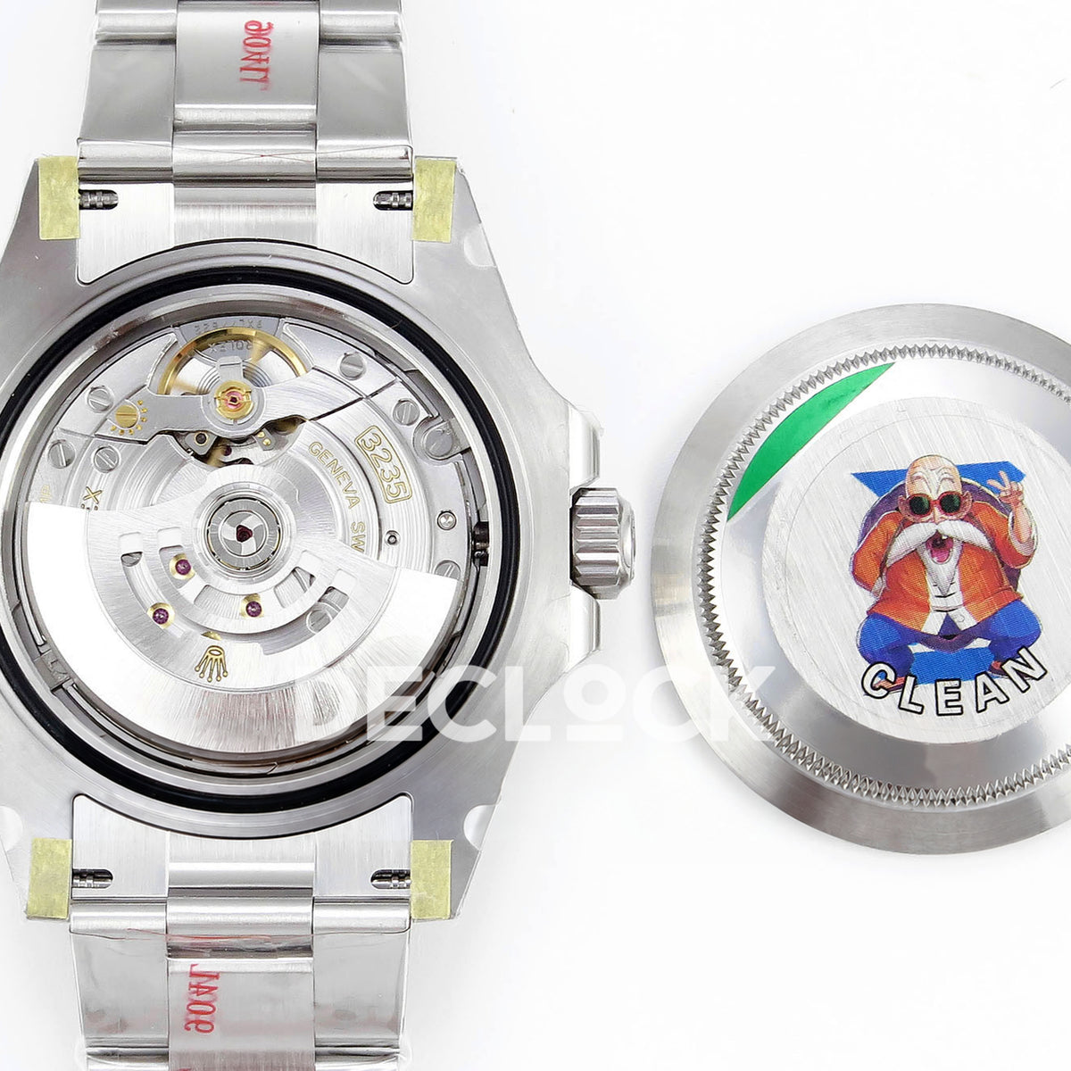 Rolex Submariner 126610LN Clean Factory VR3235 - open caseback movement
