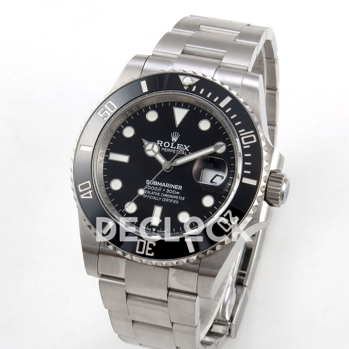 Rolex Submariner 41mm 126610LN QF Black Dial JH3235 Free Sprung replica - three quarter