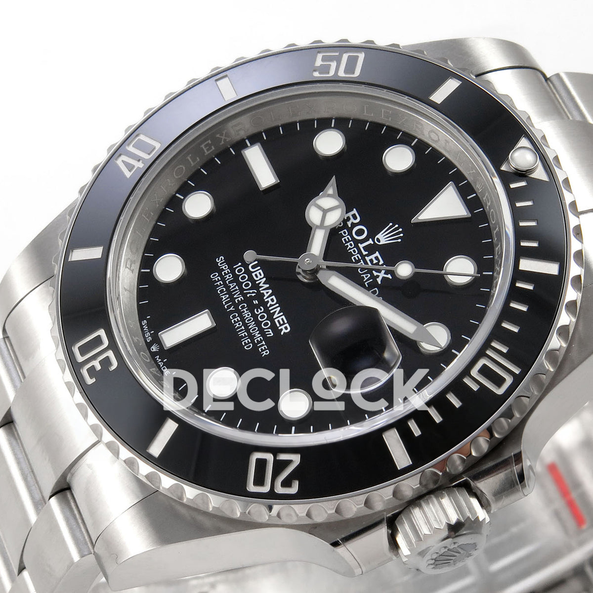Rolex Submariner 41mm 126610LN QF Black Dial JH3235 Free Sprung replica - dial angle right