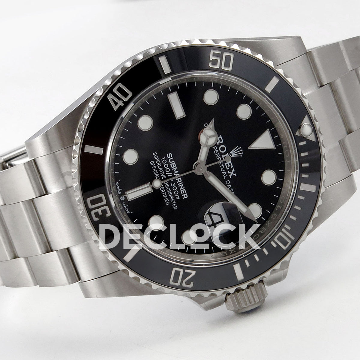 Rolex Submariner 41mm 126610LN QF Black Dial JH3235 Free Sprung replica - full watch left