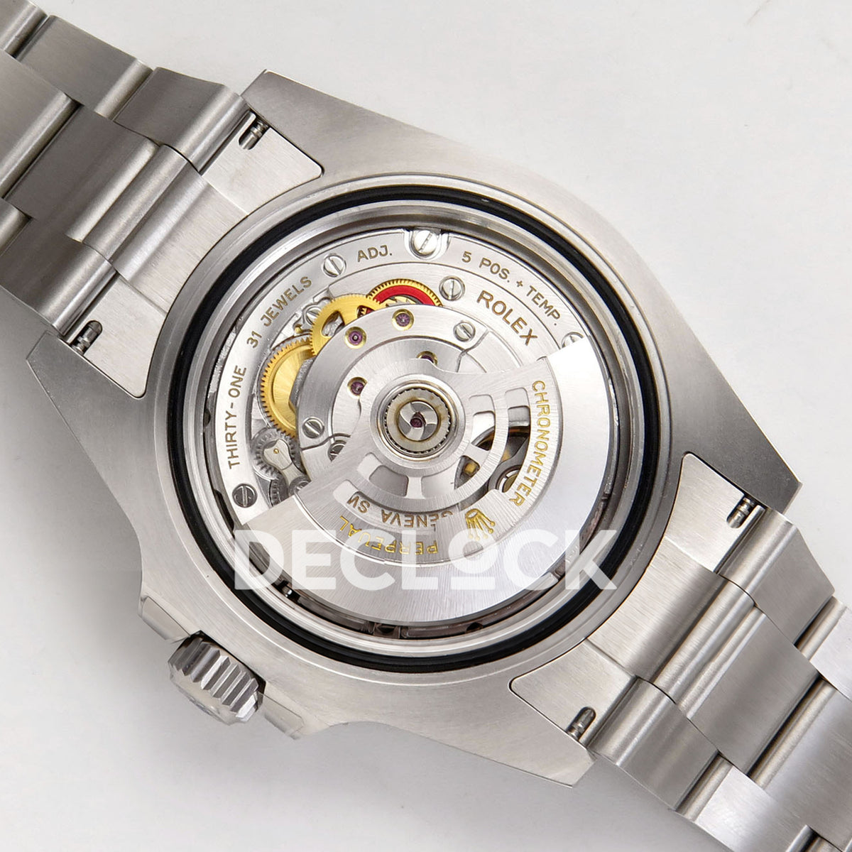 Rolex Submariner 41mm 126610LN QF Black Dial JH3235 Free Sprung replica - movement back angle