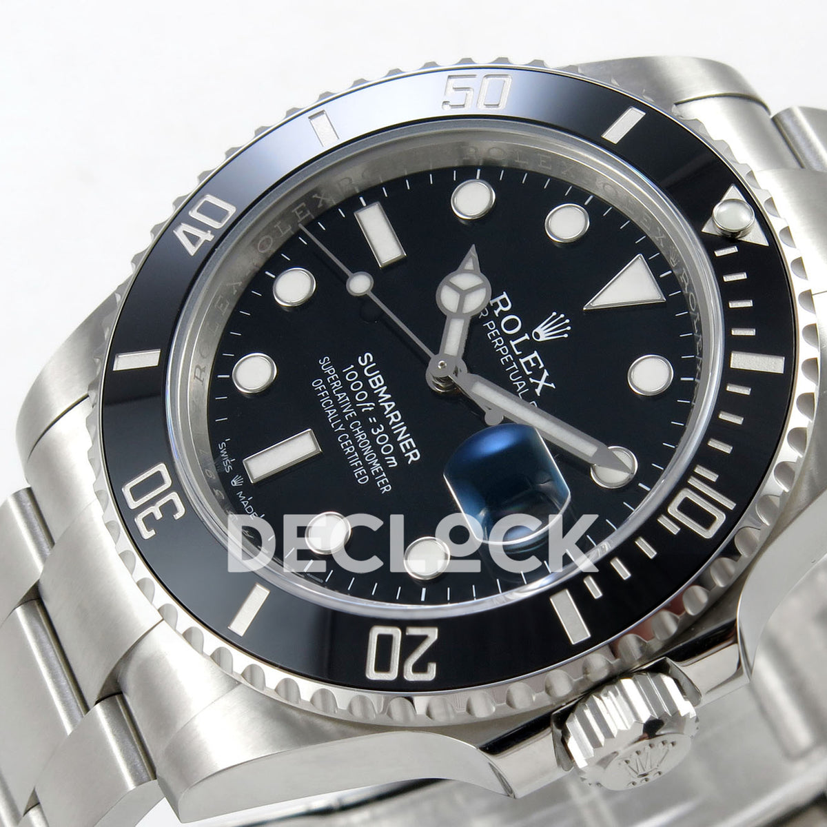 Rolex Submariner 41mm 126610LN RGF Black Dial Black Bezel JH3235 replica - dial angle right