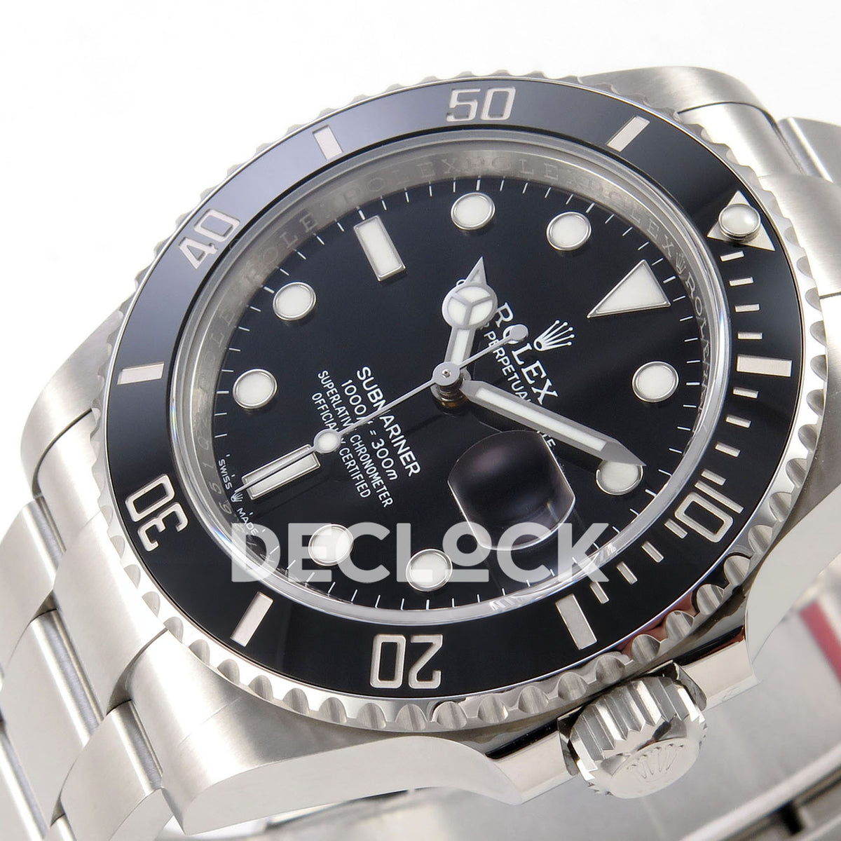 Rolex Submariner 41mm 126610LN RICH Black Dial JH3235 V2 replica - dial angle right