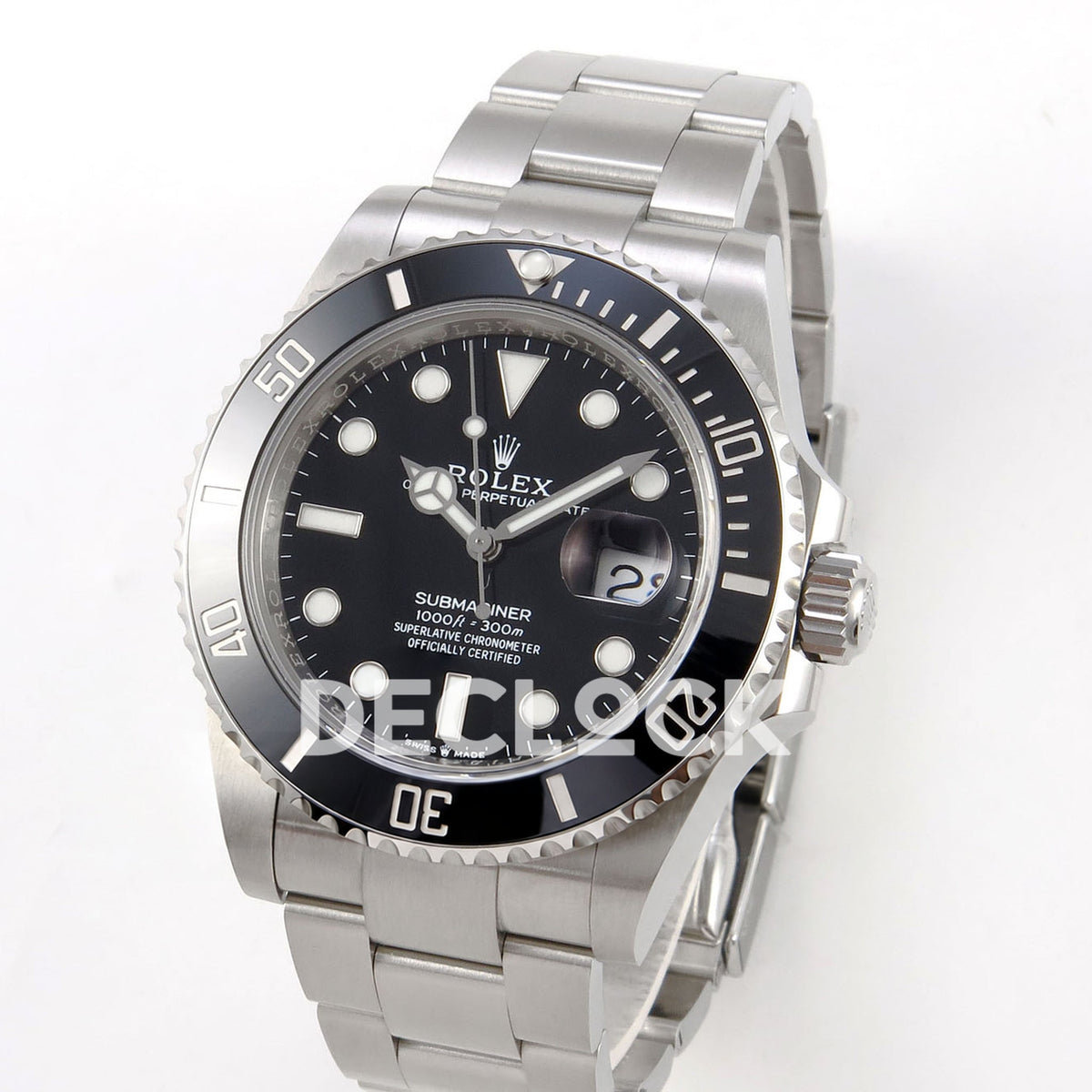 Rolex Submariner 41mm 126610LN RICH Black Dial JH3235 V2 Free Sprung replica - three quarter