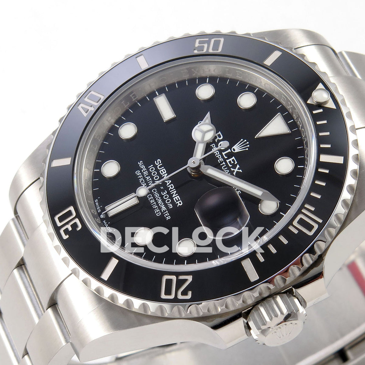 Rolex Submariner 41mm 126610LN RICH Black Dial JH3235 V2 Free Sprung replica - dial angle right