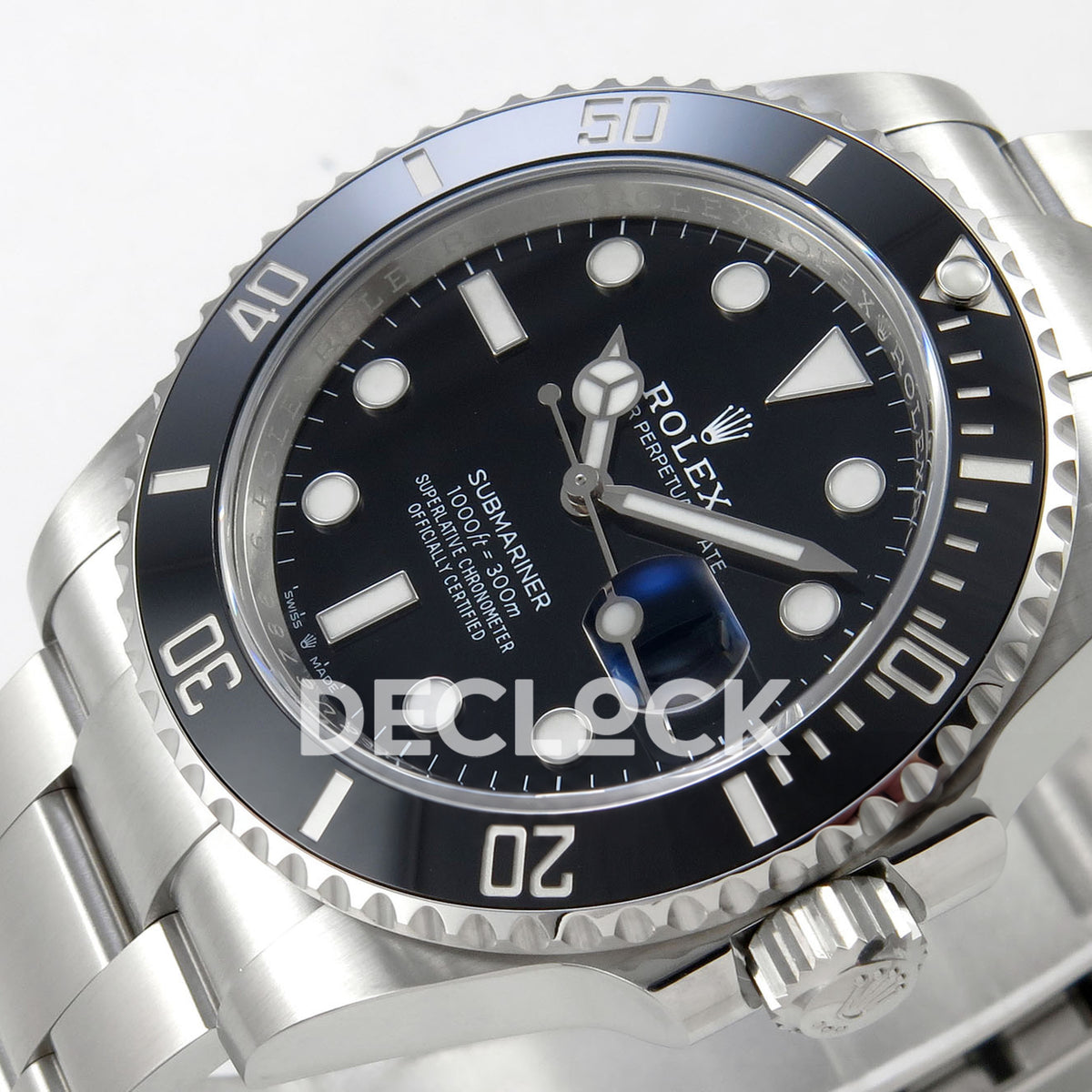 Rolex Submariner 41mm 126610LN RWF Black Dial JH3235 Free Sprung replica - dial angle right