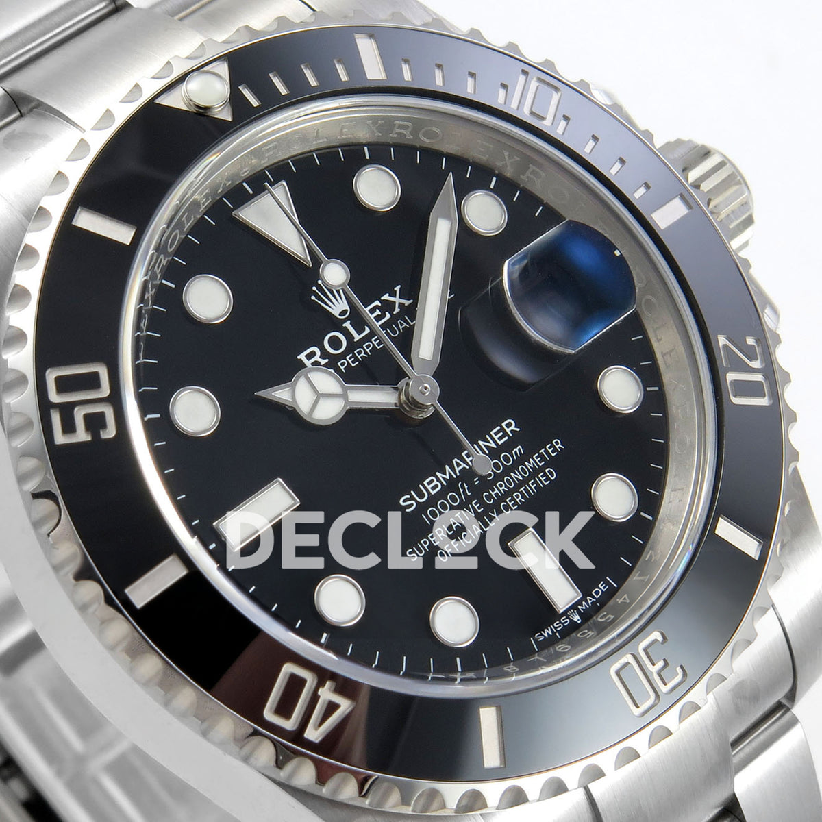Rolex Submariner 41mm 126610LN VF Black Dial DD3235 replica - dial angle left