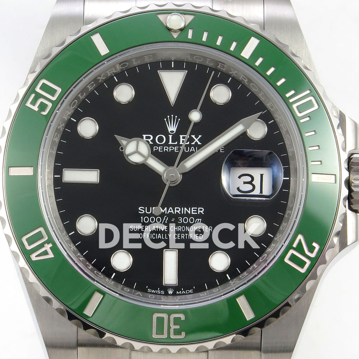Rolex Submariner 126610LV 41mm ARF Starbucks MK2 DD3235 replica - dial closeup