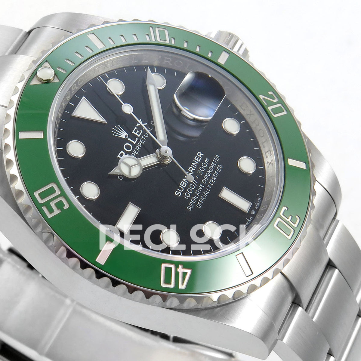 Rolex Submariner 126610LV 41mm ARF Starbucks MK2 DD3235 replica - dial side angle