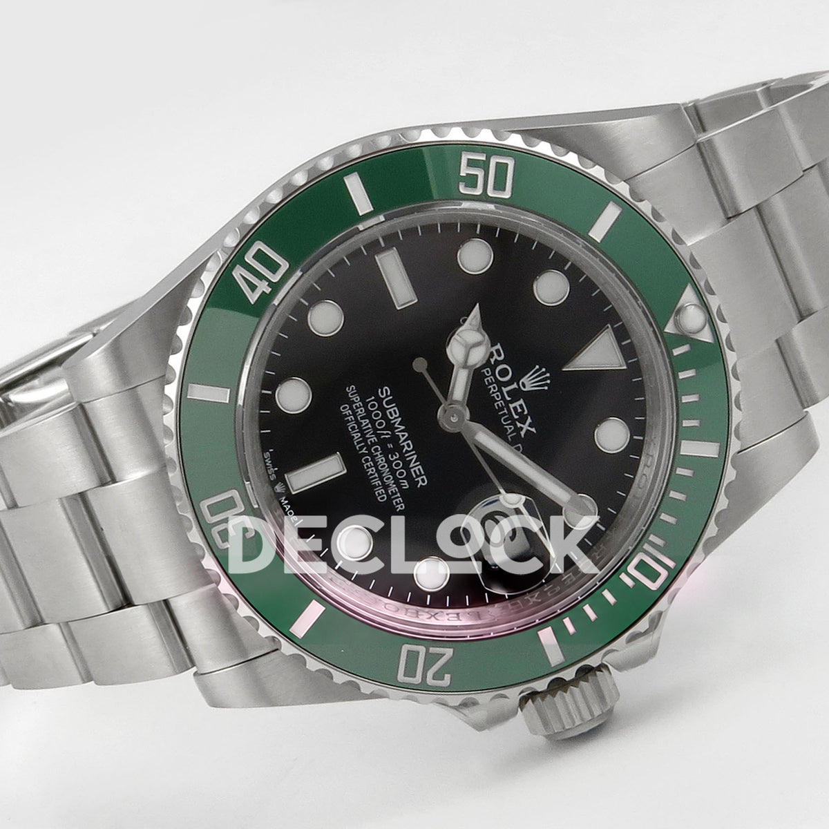 Rolex Submariner 126610LV 41mm QF Black Dial Green Bezel QF3235 replica - full watch left
