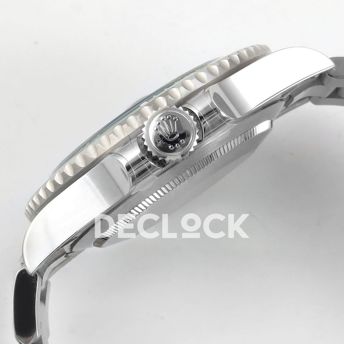 Rolex Submariner 126610LV 41mm QF Black Dial Green Bezel QF3235 replica - crown side