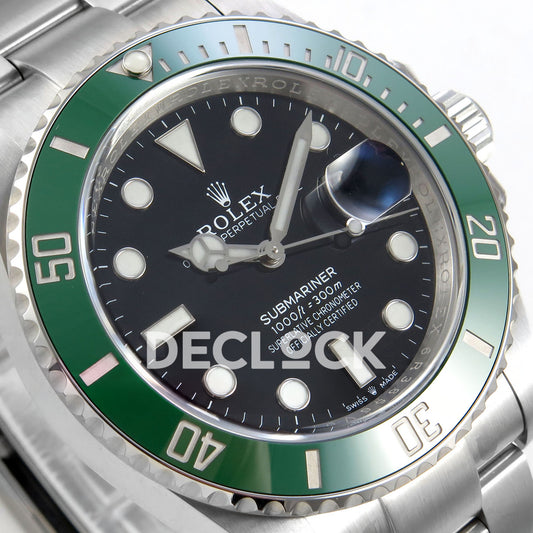 Rolex Submariner 126610LV 41mm SCF Kermit DD3235 replica - dial angle left