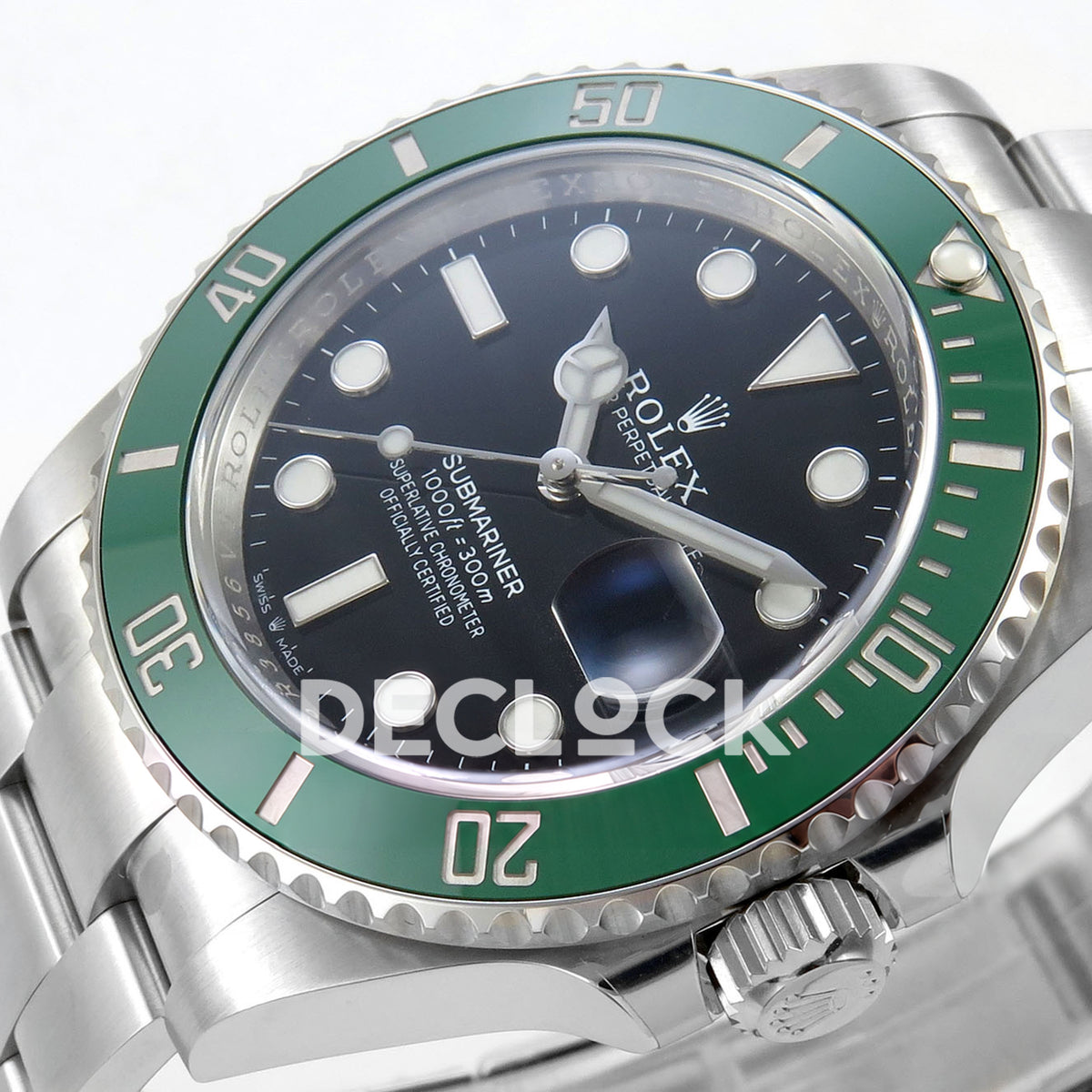 Rolex Submariner 126610LV 41mm SCF Kermit DD3235 replica - dial angle right