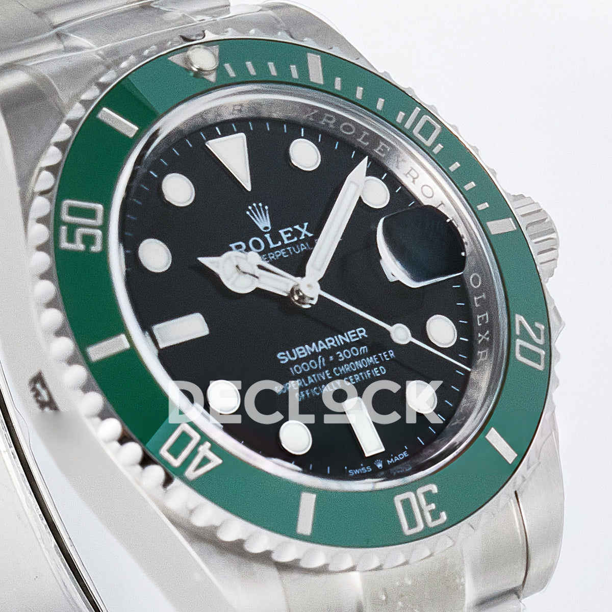 Rolex Submariner 126610LV 41mm THBF Steel Black Dial Green Bezel SH3235 replica - opposite front angle