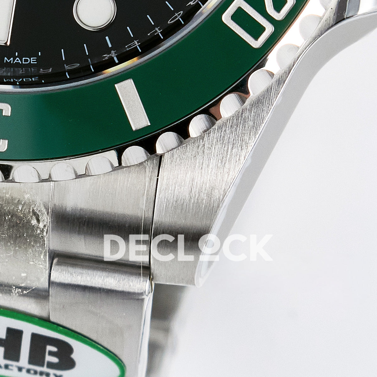 Rolex Submariner 126610LV 41mm THBF Steel Black Dial Green Bezel SH3235 replica - lower case bezel