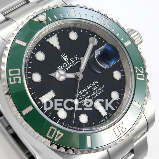 Rolex Submariner 126610LV 41mm VF Kermit DD3235 replica - dial angle left