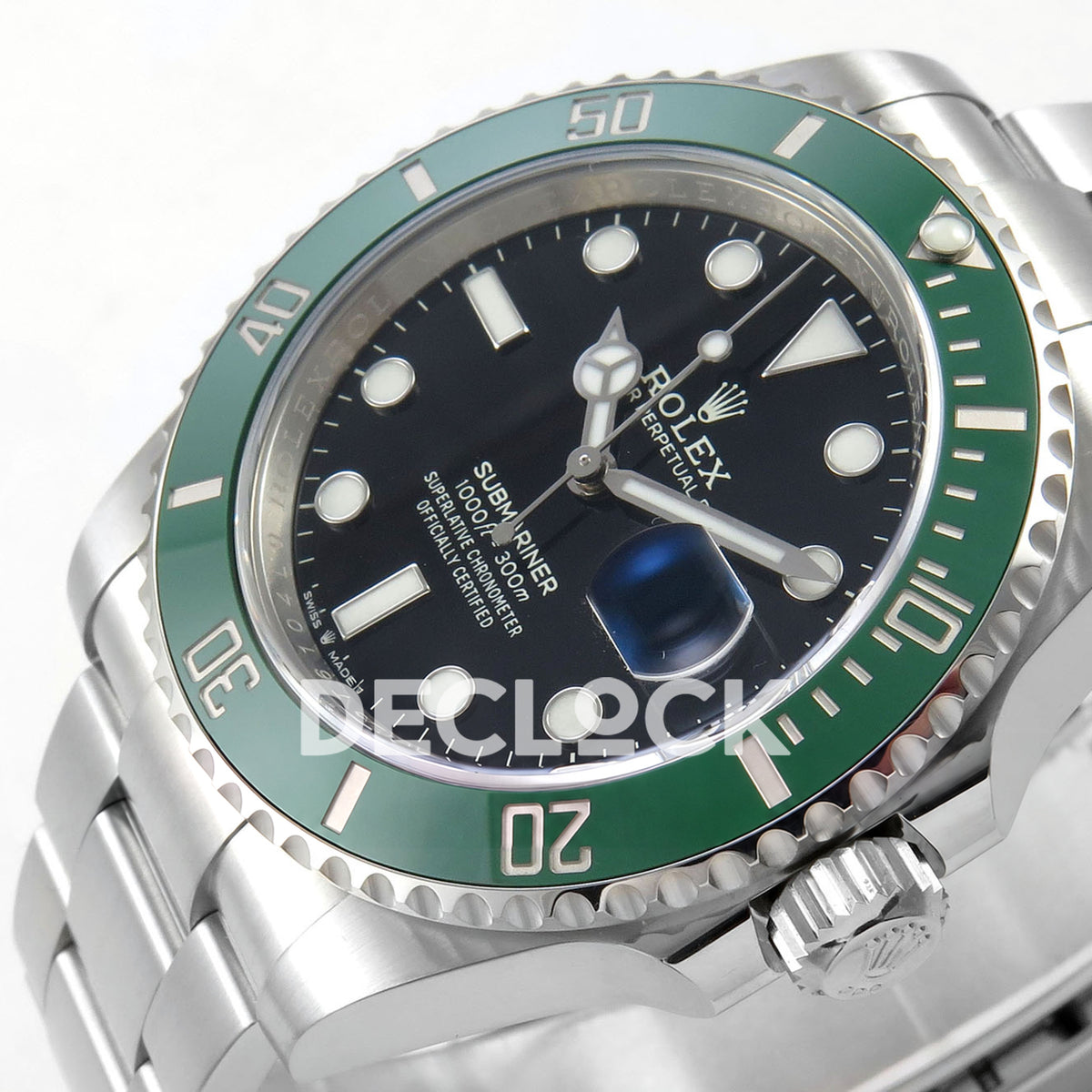 Rolex Submariner 126610LV 41mm VF Kermit DD3235 replica - dial angle right