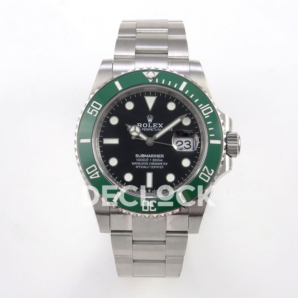 Rolex Submariner 41mm 126610LV QF Black Dial Green Bezel JH3235 Free Sprung replica - front