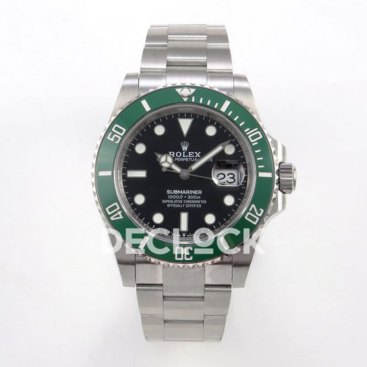 Rolex Submariner 41mm 126610LV QF Black Dial Green Bezel JH3235 Free Sprung replica - front