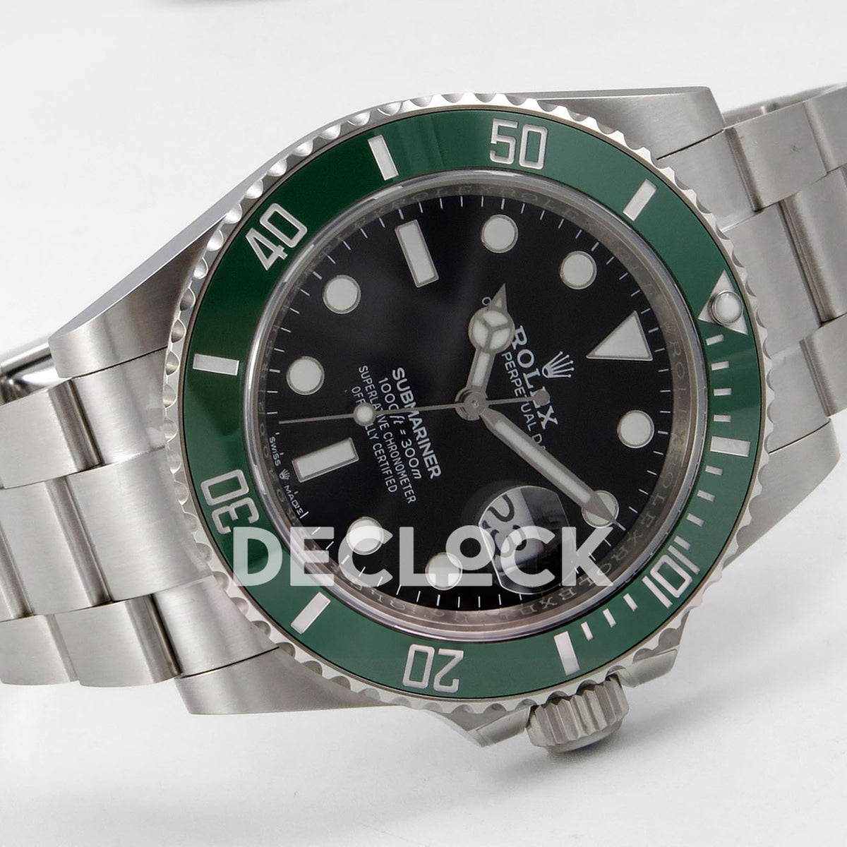 Rolex Submariner 41mm 126610LV QF Black Dial Green Bezel JH3235 Free Sprung replica - full watch left