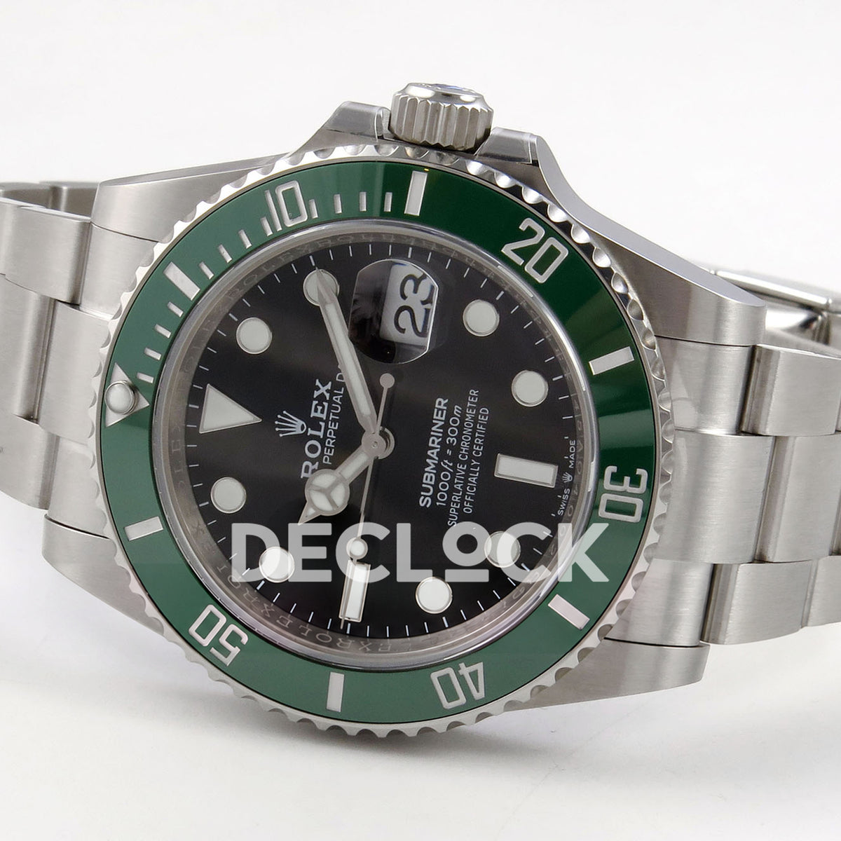 Rolex Submariner 41mm 126610LV QF Black Dial Green Bezel JH3235 Free Sprung replica - full watch right