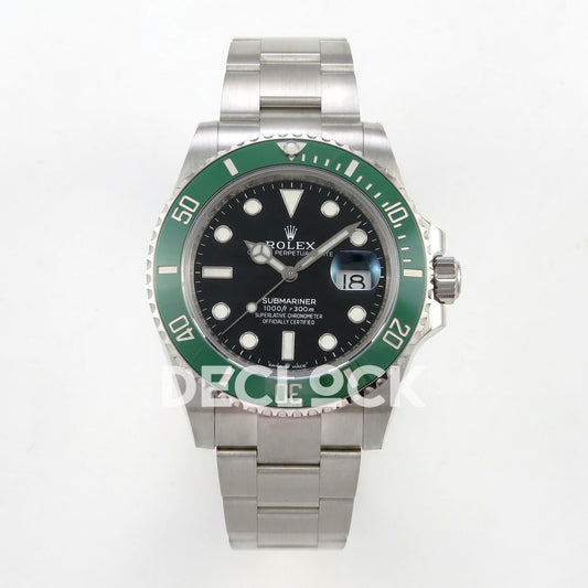 Rolex Submariner 41mm 126610LV RGF Black Dial Green Bezel JH3235 replica - front