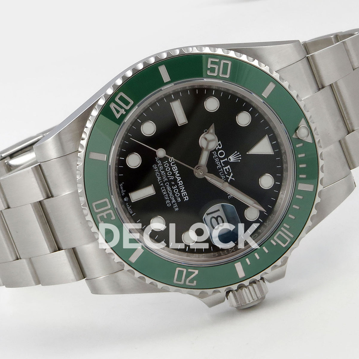 Rolex Submariner 41mm 126610LV RGF Black Dial Green Bezel JH3235 replica - full watch left