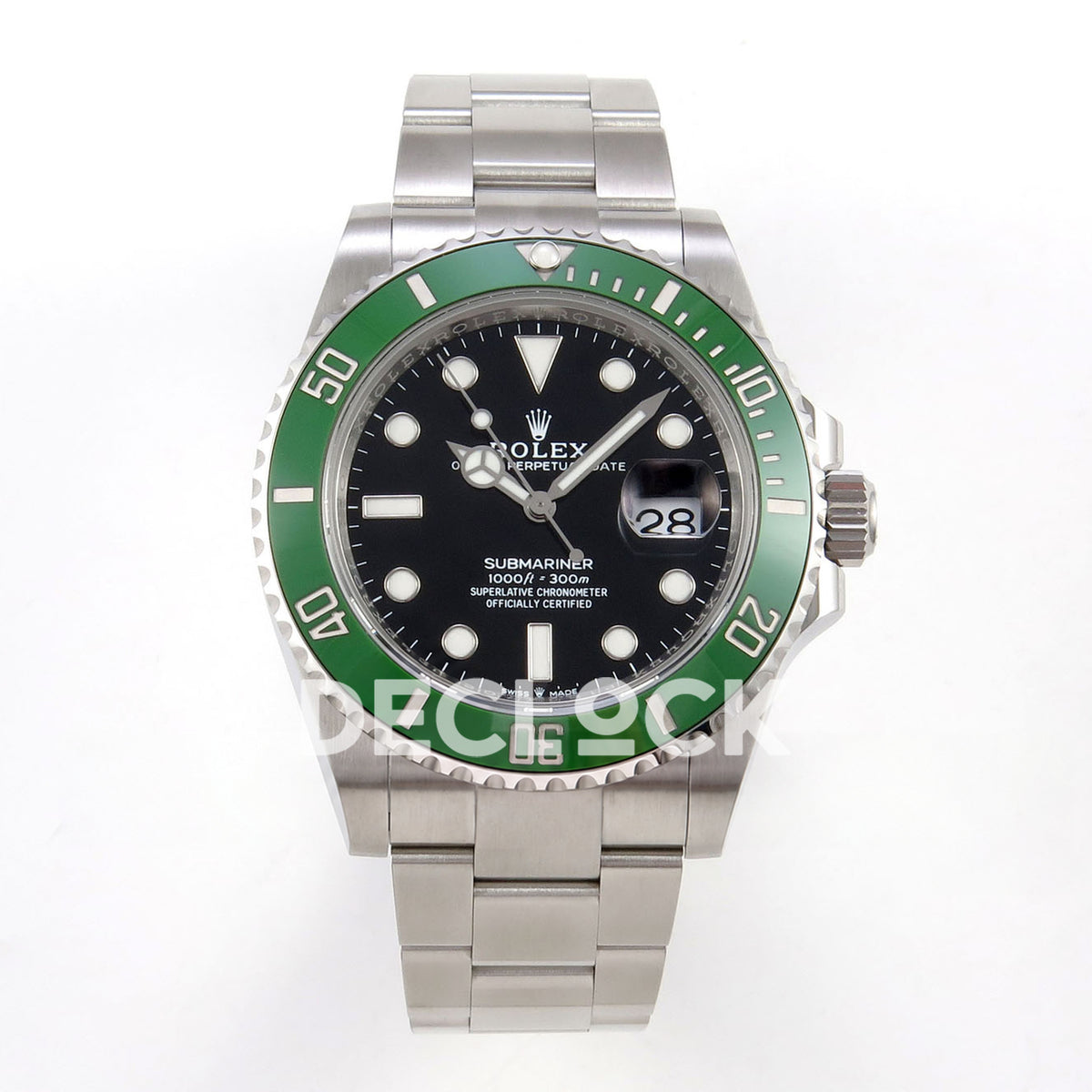 Rolex Submariner 41mm 126610LV RICH MK2 Black Dial Green Bezel JH3235 V2 replica - front