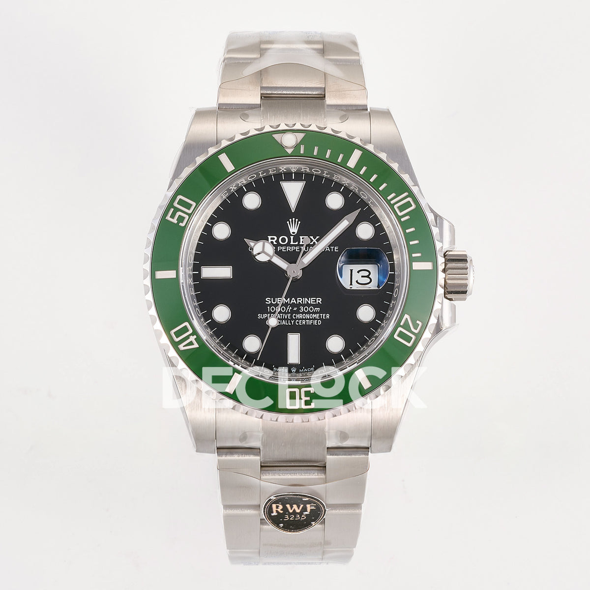 Rolex Submariner 41mm 126610LV RWF MK2 Kermit Black Dial JH3235 Free Sprung replica - front
