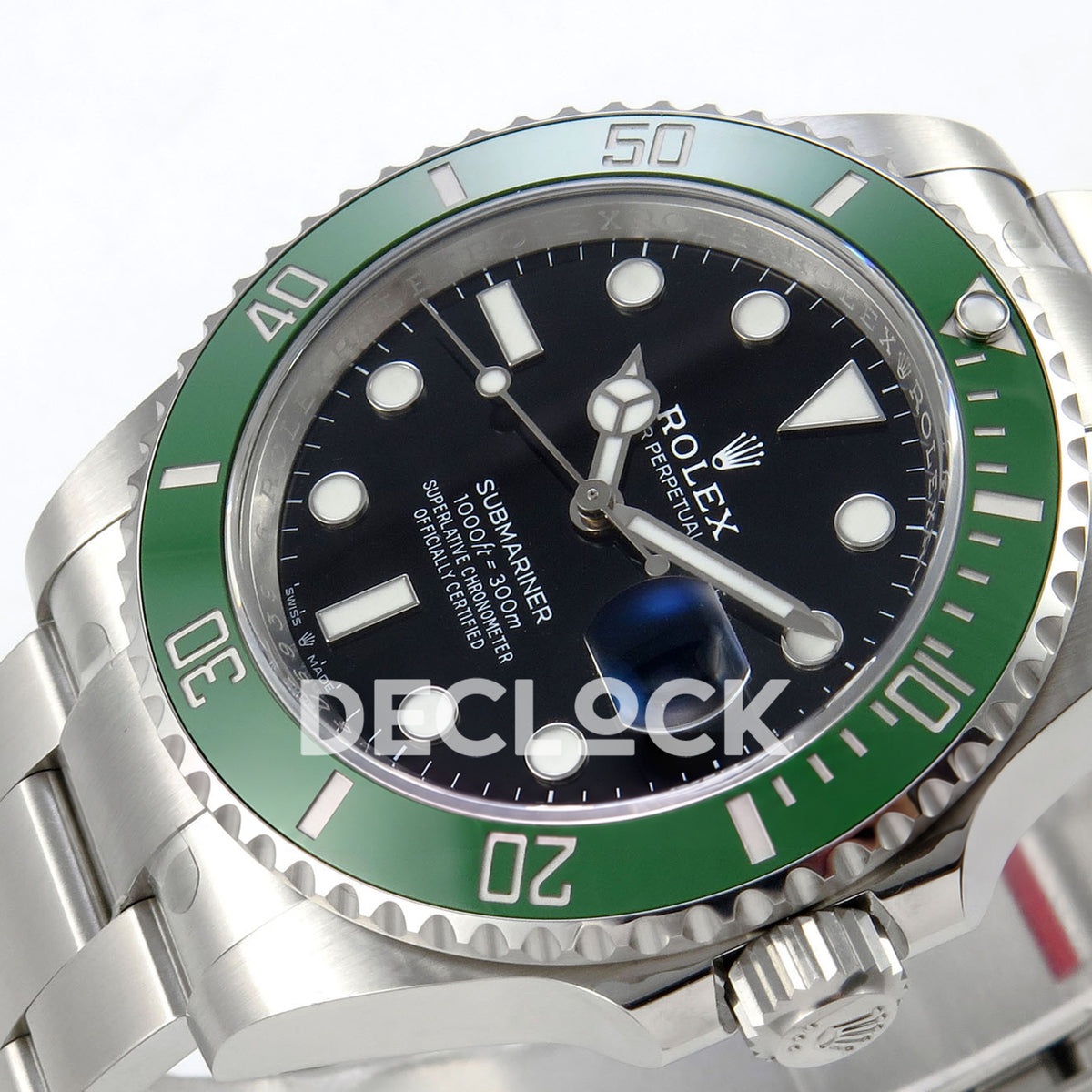 Rolex Submariner 41mm 126610LV RWF Starbucks MK2 Black Dial JH3235 Free Sprung replica - dial angle right