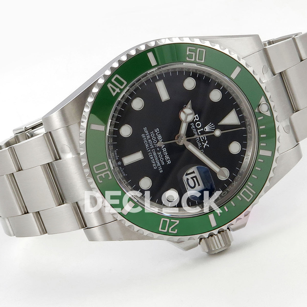 Rolex Submariner 41mm 126610LV RWF Starbucks MK2 Black Dial JH3235 Free Sprung replica - full watch left