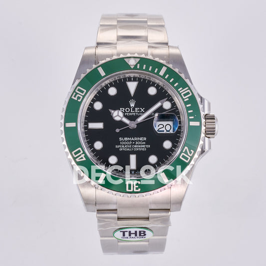 Rolex Submariner 41mm 126610LV THBF Black Dial Green Bezel JH3235 Free Sprung replica - front
