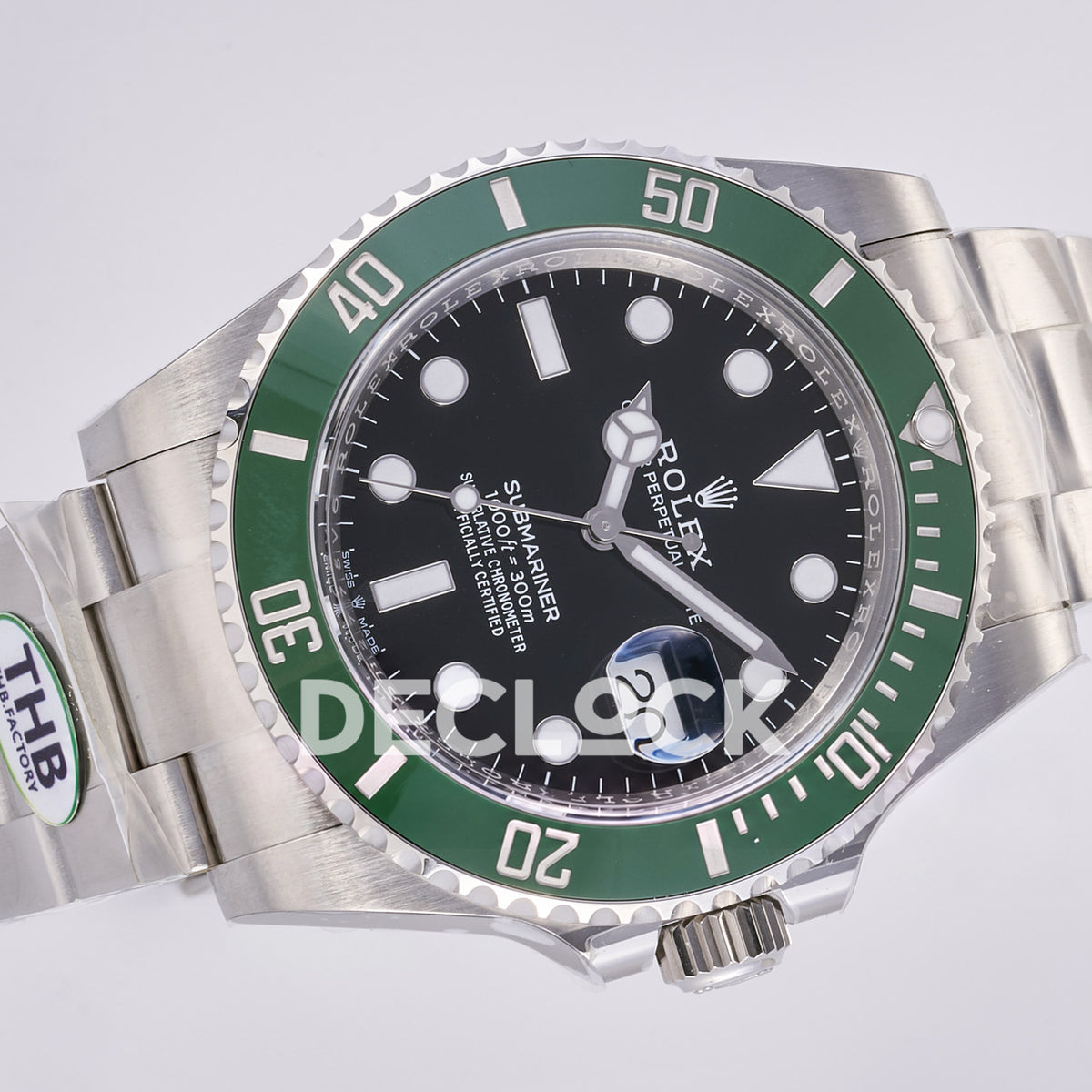 Rolex Submariner 41mm 126610LV THBF Black Dial Green Bezel JH3235 Free Sprung replica - full watch left