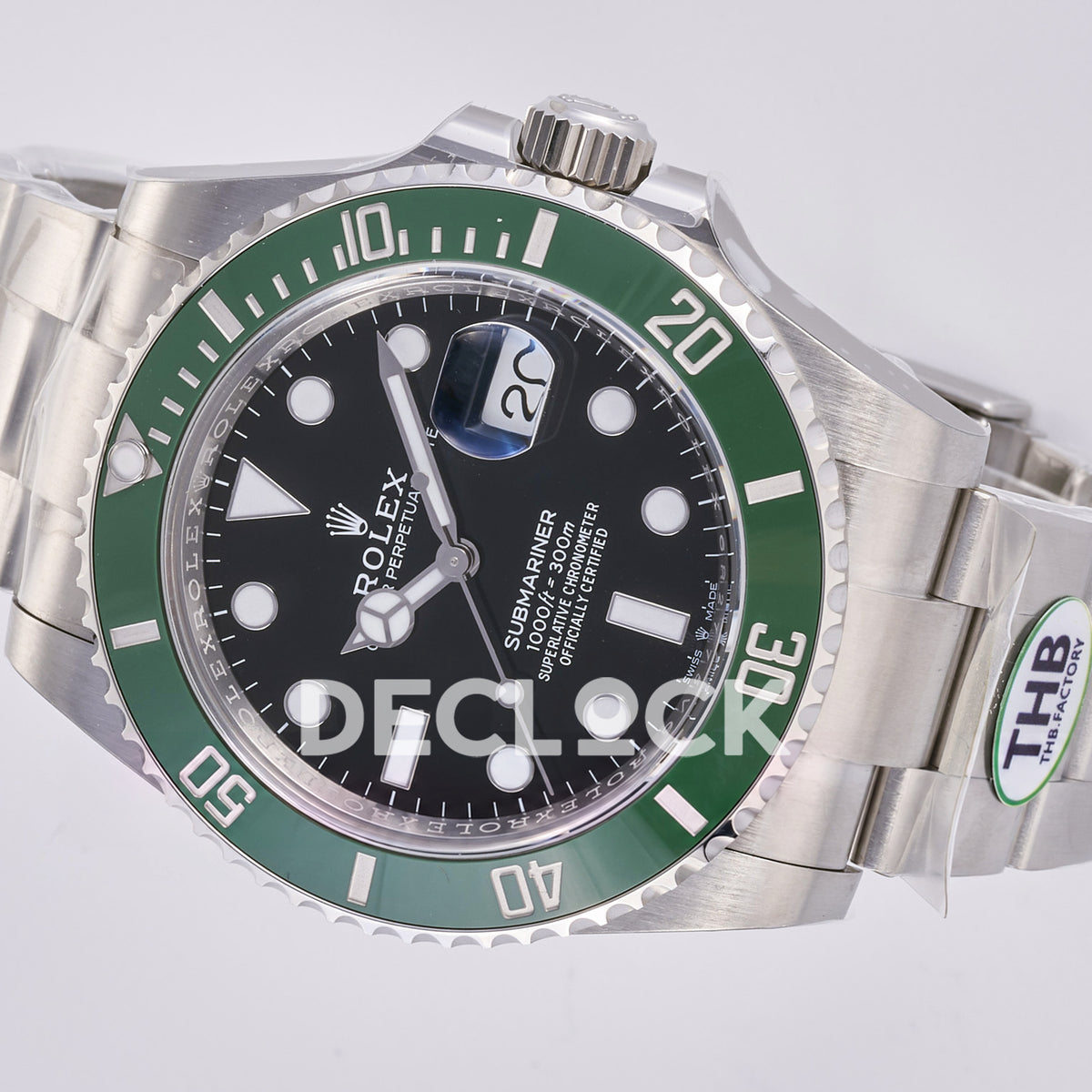 Rolex Submariner 41mm 126610LV THBF Black Dial Green Bezel JH3235 Free Sprung replica - full watch right