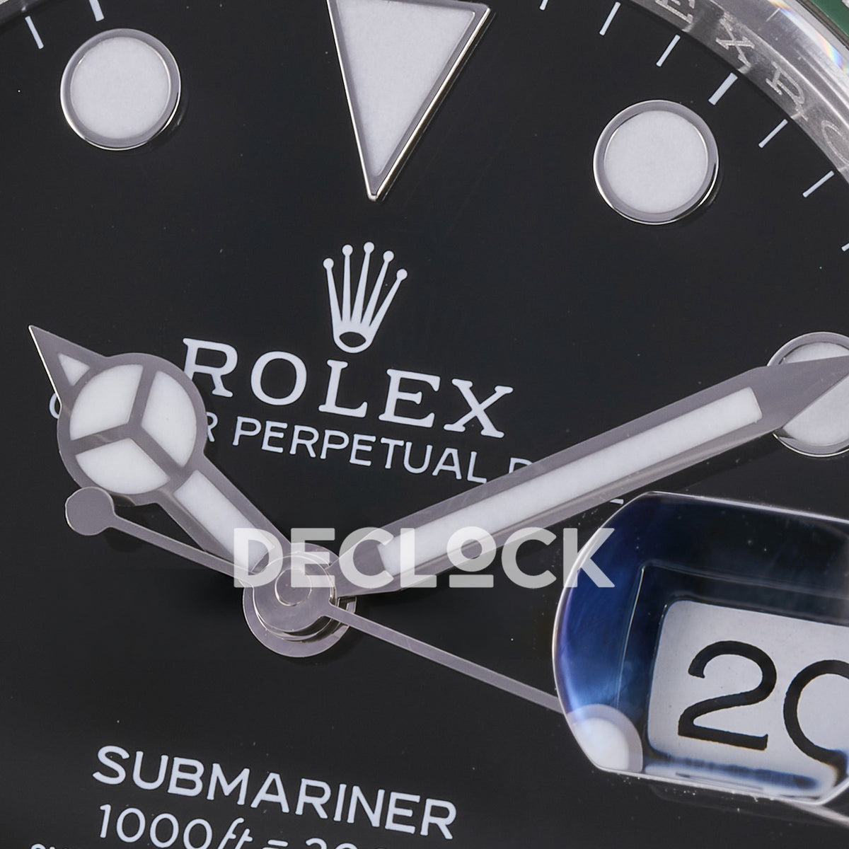 Rolex Submariner 41mm 126610LV THBF Black Dial Green Bezel JH3235 Free Sprung replica - dial logo detail