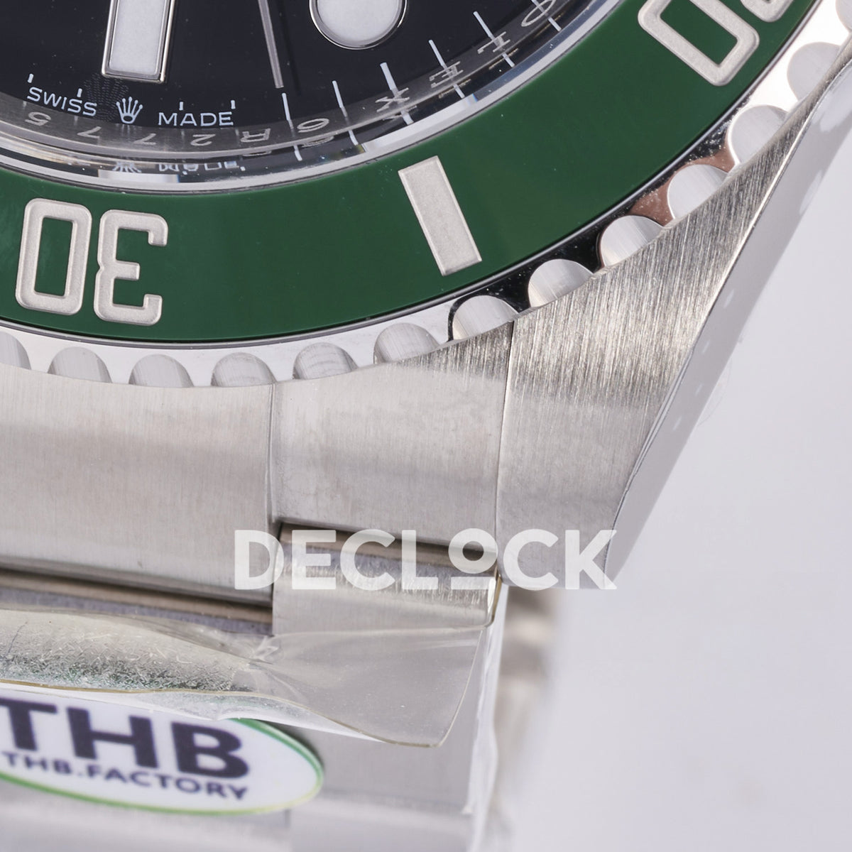 Rolex Submariner 41mm 126610LV THBF Black Dial Green Bezel JH3235 Free Sprung replica - bracelet sticker detail