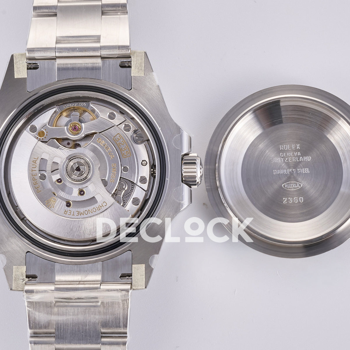 Rolex Submariner 41mm 126610LV THBF Black Dial Green Bezel JH3235 Free Sprung replica - movement caseback