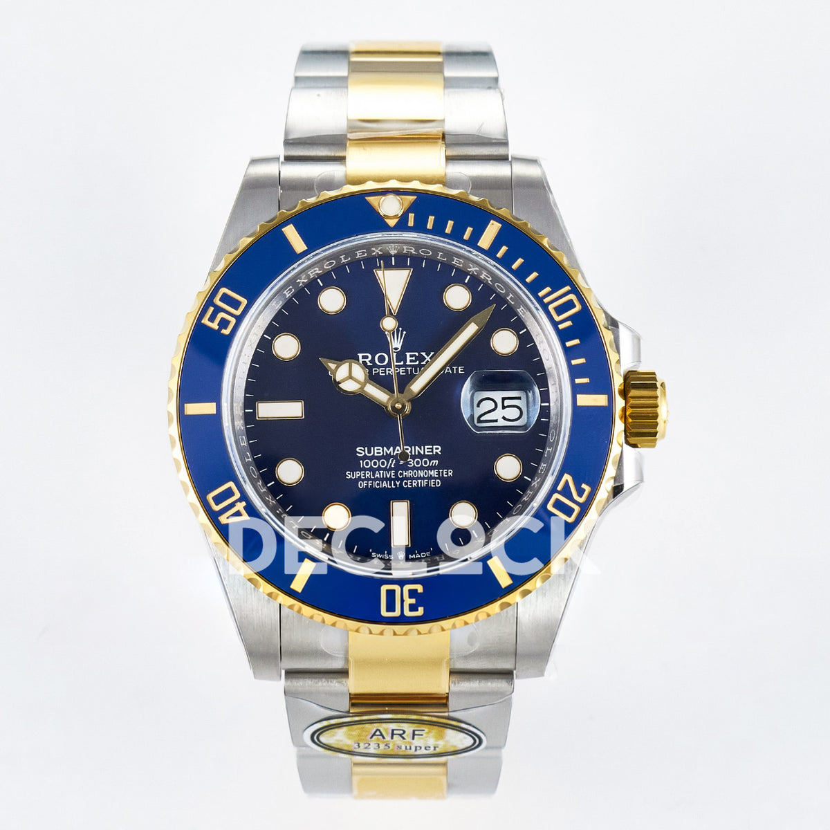 Rolex Submariner 126613LB 41mm ARF Two-Tone Blue Dial SH3235 replica - front