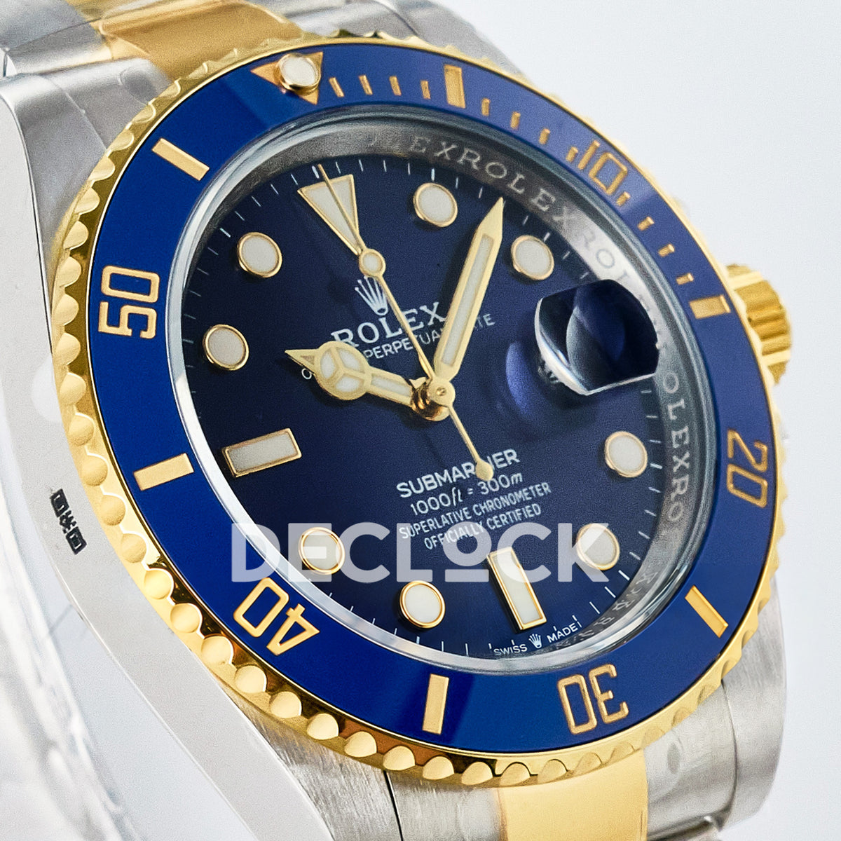 Rolex Submariner 126613LB 41mm ARF Two-Tone Blue Dial SH3235 replica - opposite front angle