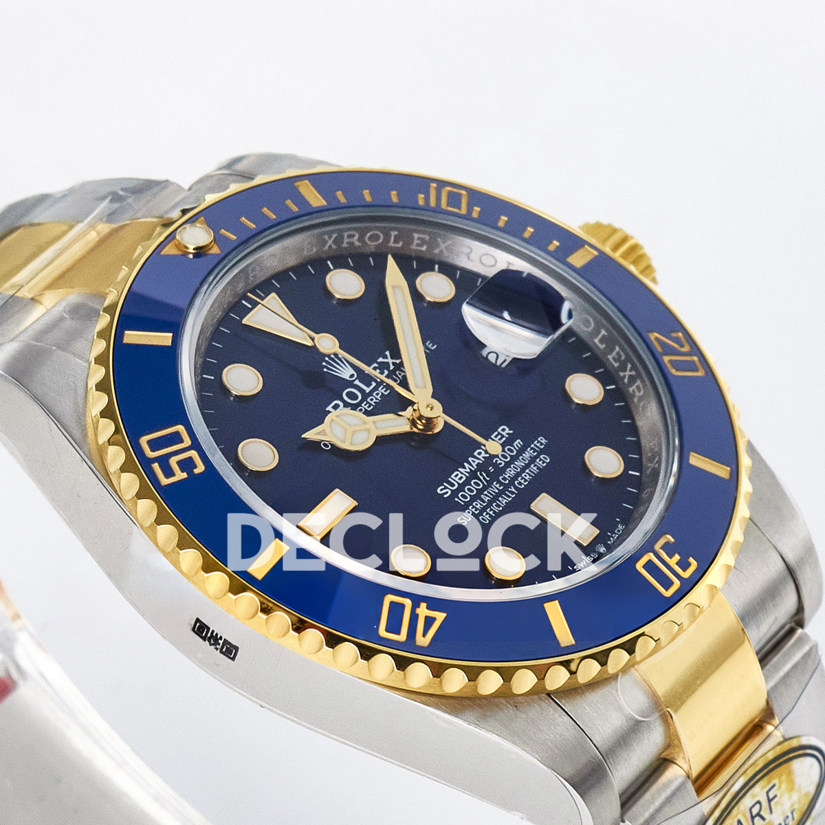 Rolex Submariner 126613LB 41mm ARF Two-Tone Blue Dial SH3235 replica - opposite dial angle