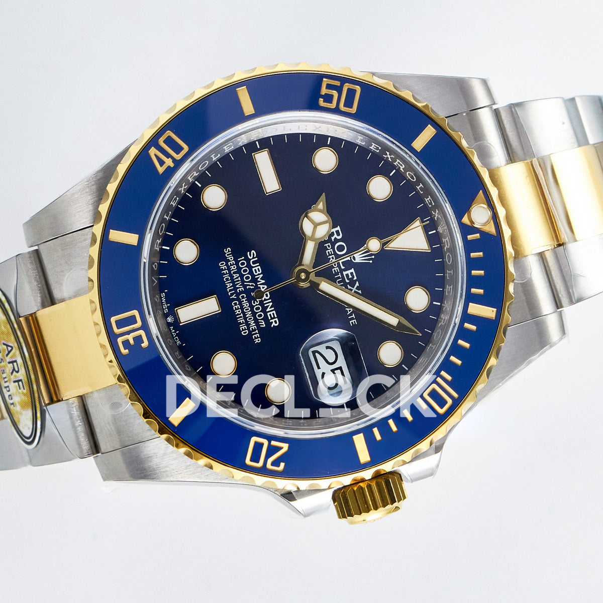 Rolex Submariner 126613LB 41mm ARF Two-Tone Blue Dial SH3235 replica - rotated front