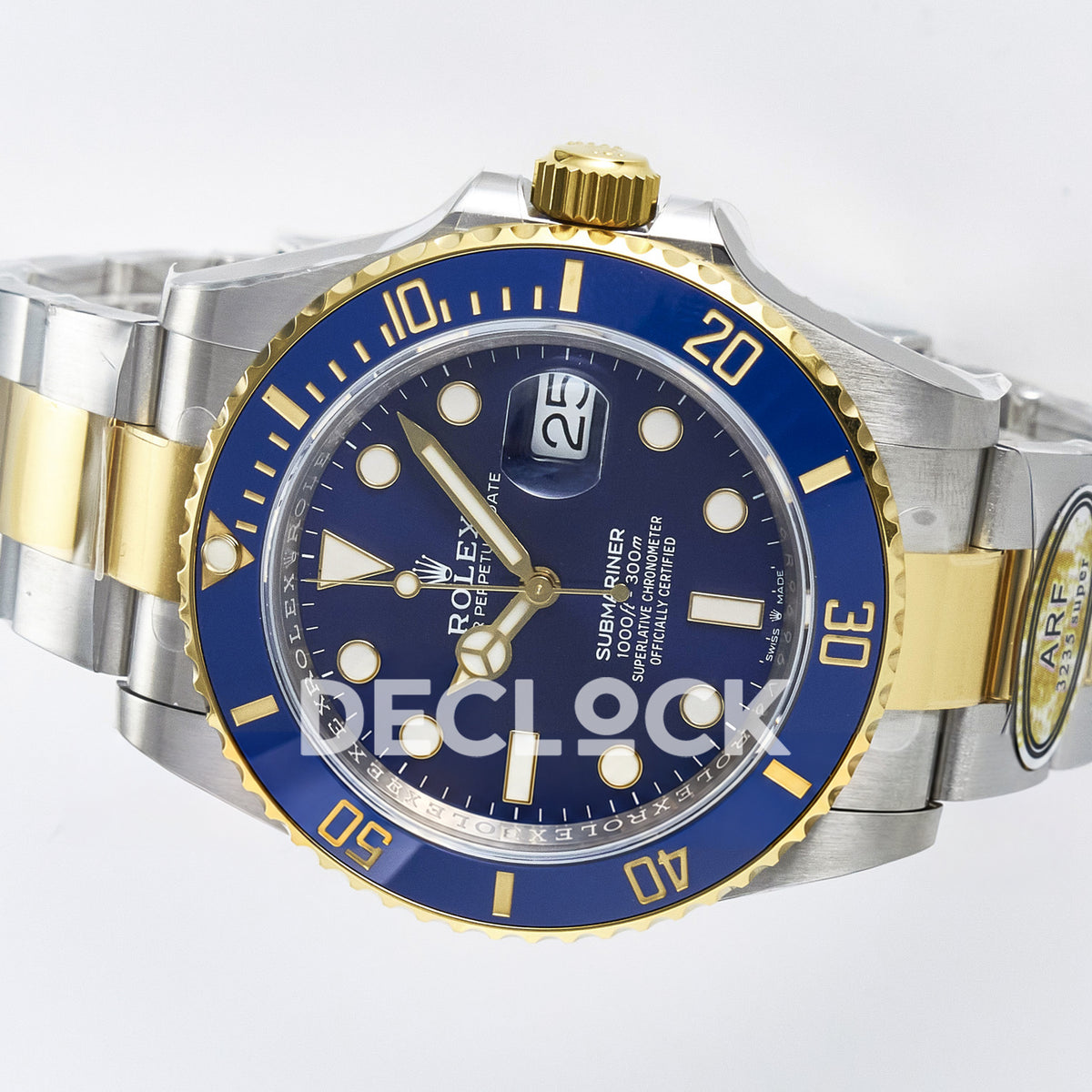 Rolex Submariner 126613LB 41mm ARF Two-Tone Blue Dial SH3235 replica - rotated dial