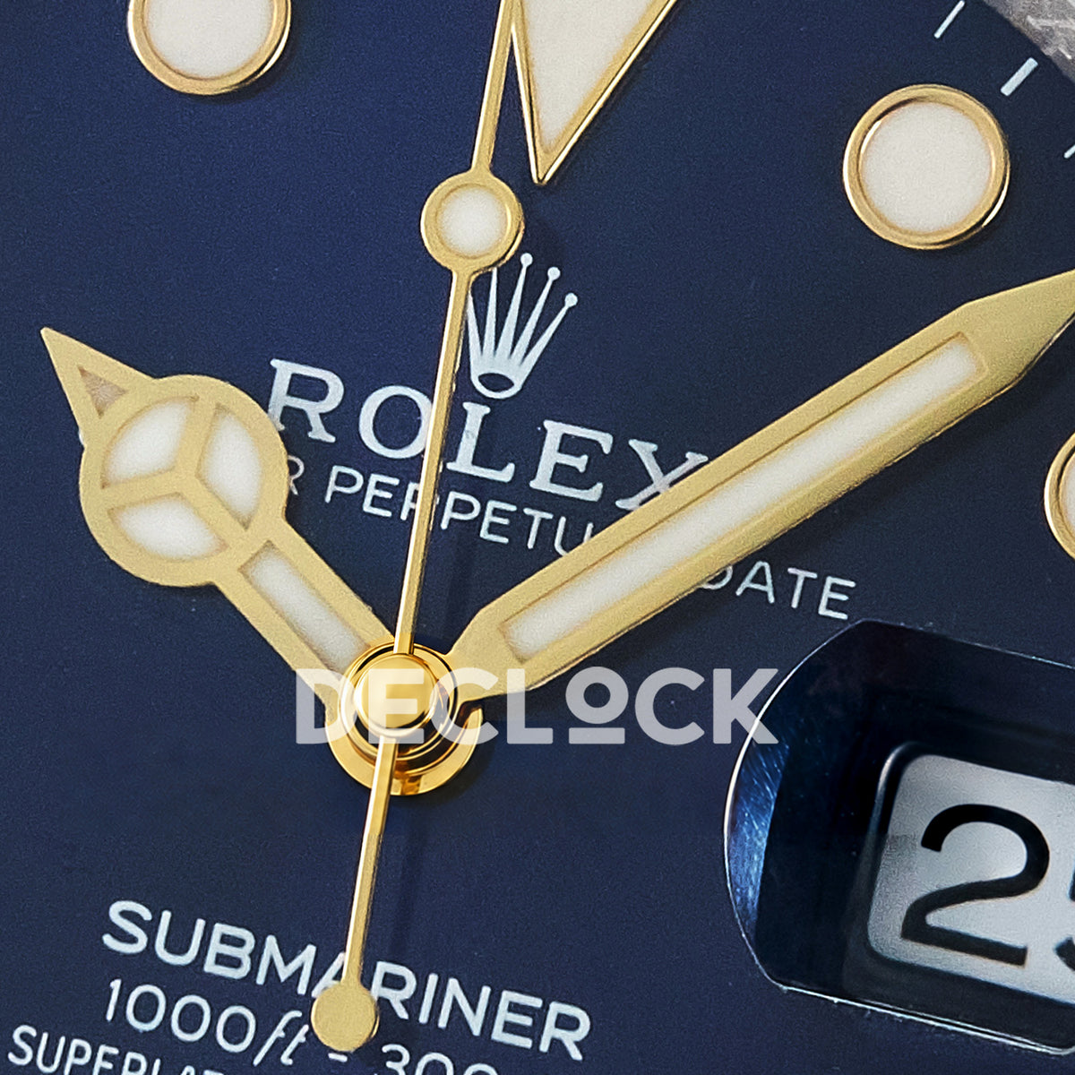Rolex Submariner 126613LB 41mm ARF Two-Tone Blue Dial SH3235 replica - dial macro