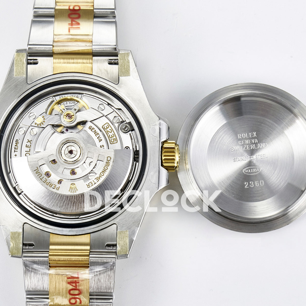 Rolex Submariner 126613LB 41mm ARF Two-Tone Blue Dial SH3235 replica - movement with caseback