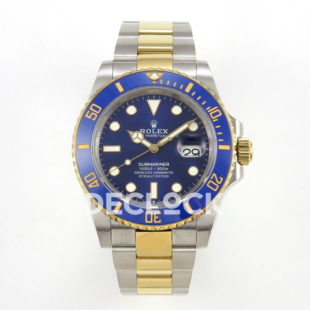 Rolex Submariner 126613LB 41mm QF Two-Tone Blue Dial QF3235 replica - front