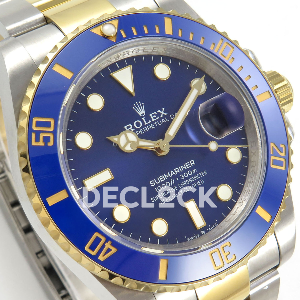 Rolex Submariner 126613LB 41mm QF Two-Tone Blue Dial QF3235 replica - dial angle left