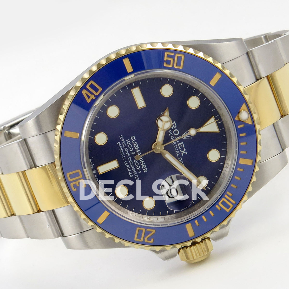 Rolex Submariner 126613LB 41mm QF Two-Tone Blue Dial QF3235 replica - full watch left